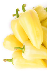 Yellow peppers close up