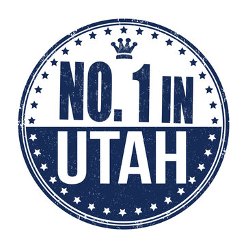 Number one in Utah stamp