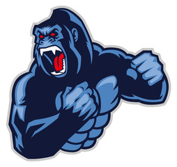 angry big gorilla © bazzier