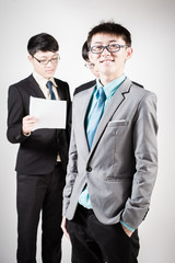 Group of business people. Business team Isolated on white backgr