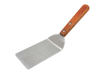 Trowel with wooden handle