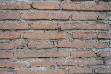Old brick Roman wall