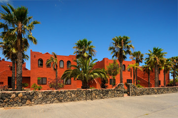 Fuerteventura, Wyspy Kanaryjskie,  Corralejo, architektura