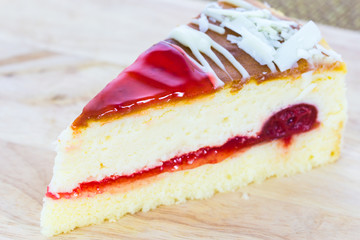 delicious slice of   cake