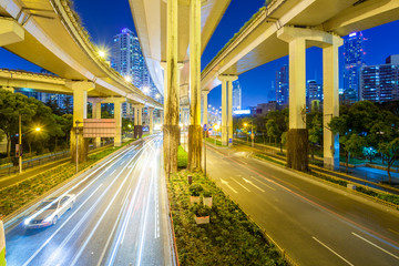 junction with light in shanghai