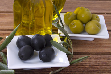 olives on the table