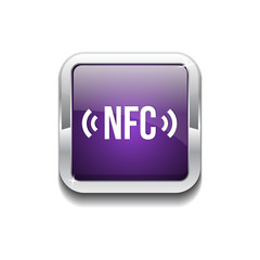NFC Rounded Corner Vector Purple Web Icon Button