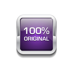 100 Percent Original Glossy Shiny Rounded Corner Vector Button