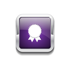 Medal Rounded Corner Vector Purple Web Icon Button