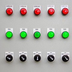control panel on manufacturing