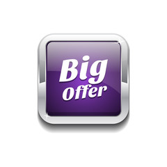 Big Offer Glossy Shiny Rounded Corner Vector Button