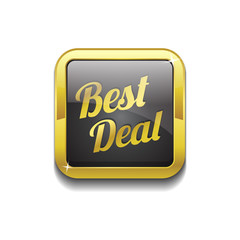 Best Deal Glossy Shiny Square Vector Button