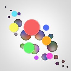 Circles  on abstract  background