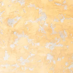Tuinposter Verweerde muur textuur van een geel cement