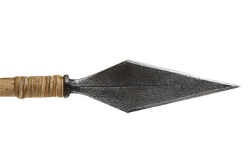 Silver arrowhead isolated