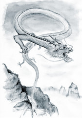 Fototapeta premium 龍の誕生