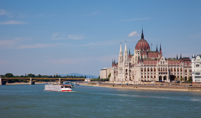 building of the Parliament in Budapest, Hungary