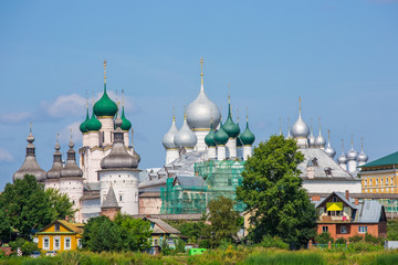 Fototapeta na wymiar Rostov Kremlin, the Golden ring of Russia