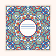 beautiful square greeting card