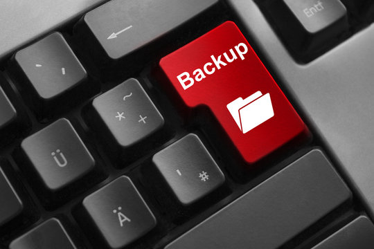 keyboard red button backup folder