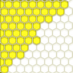 Cells yellow white. Isolated