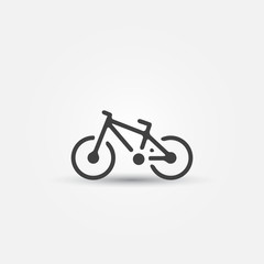 Vector bicycle icon - simple bike symbol