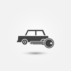 Car rental icon - vector symbol