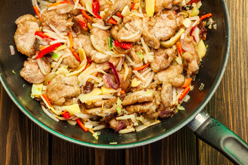 Pork in chinese with vegetables
