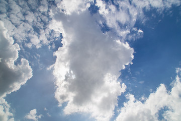 White Cloud and Blue Sky