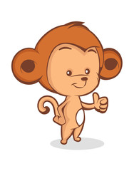 Funny cartoon Monkey