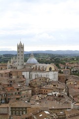 Fototapeta na wymiar Duomo di Siena - panoramic view