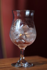 ice in a glass