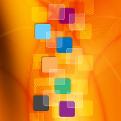 Squares on abstract background