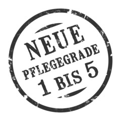 sk183 - StempelGrafik Rund - Neue Pflegegrade 1 bis 5 - g1613