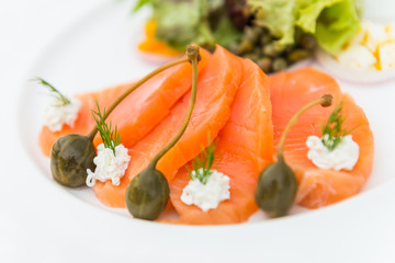 Smoked salmon salad