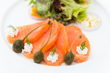 Smoked salmon salad