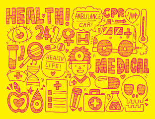 doodle medical background