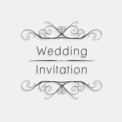 Wedding Vintage Invitation