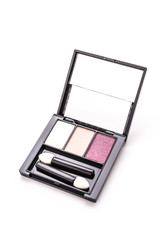 Eye shadow cosmetic isolated on white background