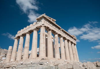 Obraz premium Partenon na Akropolu w Atenach