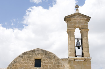 Christian church dome with belfry