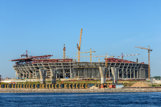 Construction of stadium