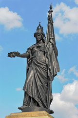 Fototapeta na wymiar Statue in Lauchhammer