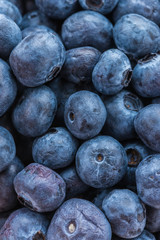 Blueberry basket isolated on white