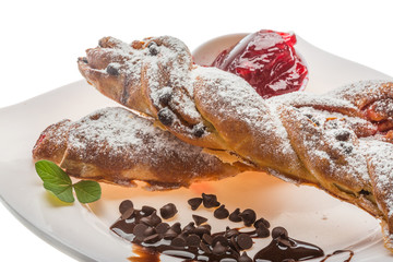 Pastry with jam