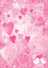 Fototapeta na wymiar Heart valentines day background