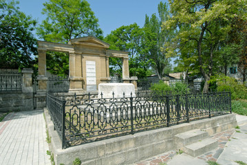 Fototapeta na wymiar Feodosia - the tomb of painter Ivan Aivazovsky
