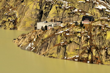 Szwajcaria , Alpy, hotel w górach © janmiko