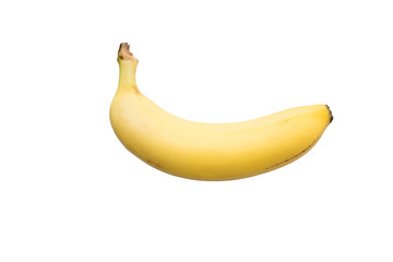 Banana on White Background - Stock Image