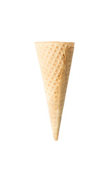 Empty Ice Cream Wafer Cone - Stock Image